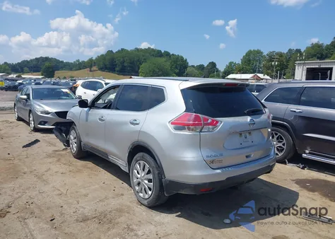 2015 Nissan Rogue S из США, поврежденный, VIN KNMAT2MV1FP509656